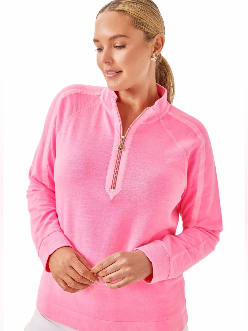 Lilly Pulitzer Ashlee Half-Zip Pullover Large